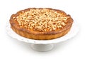 Pie with almonds Royalty Free Stock Photo