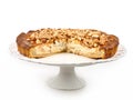 Pie with almonds Royalty Free Stock Photo