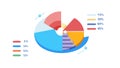 Pie Chart with Bar Graphs Infographic: Data Analysis, vector design Generative AI Royalty Free Stock Photo