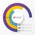 Pie Chart Circle Graph. Modern Infographics Design Template Royalty Free Stock Photo