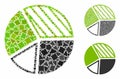 Pie chart Composition Icon of Joggly Elements