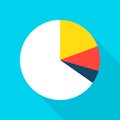 Pie Chart Flat Icon Royalty Free Stock Photo