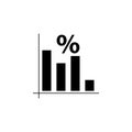 Pie Chart Flat Vector Icon Royalty Free Stock Photo