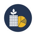 pie chart flat vector icon which can easily modify or edit Royalty Free Stock Photo