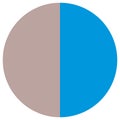 Pie chart, Pie graph, circular, circle diagram from series with 2 to 65 segments, portions. Ratio concept infographic,
