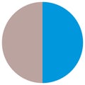 Pie chart, Pie graph, circular, circle diagram from series with 2 to 65 segments, portions. Ratio concept infographic,
