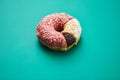 Pie chart made of doughnuts Royalty Free Stock Photo