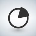 Pie Chart Vector Icon Royalty Free Stock Photo