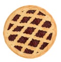 Pie with cherry jam Royalty Free Stock Photo