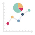 Pie Graph  Glyph Style vector icon which can easily modify or edit Royalty Free Stock Photo
