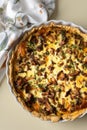 Pie with mushrooms Chanterelles