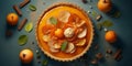 Pie tart cake pumpkin dessert for snack party time with family