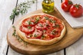 Pie with tomato tart Royalty Free Stock Photo