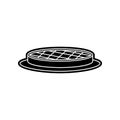 pie in a tray icon. Element of Hipermarket for mobile concept and web apps icon. Glyph, flat icon for website design and