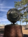 A piece of an airplane is mounted at the Tuskegee Airman Monument stands at Walterboro Army Air Field Base in South Carolina, USA