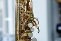 Piece of alto saxophone Royalty Free Stock Photo