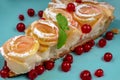 A piece of Apple pie with roses Royalty Free Stock Photo