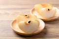 Piece of Asian pear fruit or Nashi pear Royalty Free Stock Photo