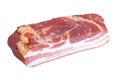 Piece of bacon isolated on a white background Royalty Free Stock Photo