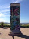 A piece of the Berlin Wall at Reagan Library Royalty Free Stock Photo