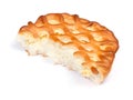 Piece of big cottage cheese pie Royalty Free Stock Photo