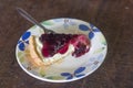 Piece of blueberry pie Royalty Free Stock Photo