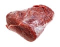 piece of boneless meat - beef shoulder clod cutout Royalty Free Stock Photo