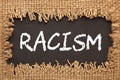 Racism Word Concept