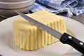 Breton butter with knife