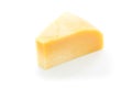 Piece of cheese isolated on a white