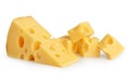 Piece of cheese isolated Royalty Free Stock Photo