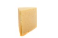 Piece cheese isolated on white background cutout Royalty Free Stock Photo