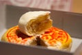 Piece of Chinese Pastry in a box