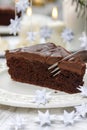 Piece of chocolate cake Royalty Free Stock Photo