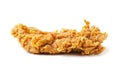 Piece of crispy breaded fried chicken, nuggets isolated