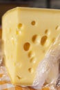 Piece of delicious emental cheese Royalty Free Stock Photo