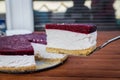 Piece Of Delicious Fruit Cheesecake Royalty Free Stock Photo