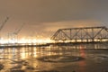 Piece of the dismantled Oakland San Francisco Bay Bridge Waiting To Be Shipped