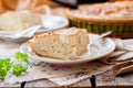 A Piece of Easy Cabbage, Egg and Cumin Pie Royalty Free Stock Photo