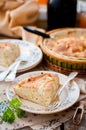 A Piece of Easy Cabbage, Egg and Cumin Pie Royalty Free Stock Photo