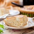 A Piece of Easy Cabbage, Egg and Cumin Pie Royalty Free Stock Photo