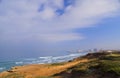 Sandy stretch between the cities of Tel Aviv and Herzliya Israel