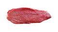 Piece of fresh raw meat on a white background Royalty Free Stock Photo