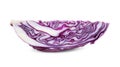 Piece of fresh red cabbage on white background Royalty Free Stock Photo