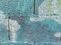 Piece of graffiti on the wall of concrete blocks Royalty Free Stock Photo