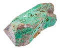 Piece of green Garnierite stone nickel ore Royalty Free Stock Photo