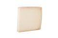 Piece hard cheese isolated on a white background