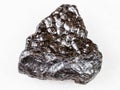 Piece of Hematite Kidney Ore stone on white