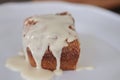 Cinnamon strudel cake with sugar icing