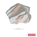 A piece of marble color flat icon for web and mobile design